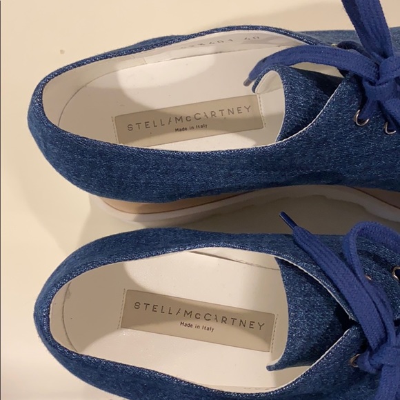 Stella McCartney Denim Platform Sneaker - Picture 4 of 8